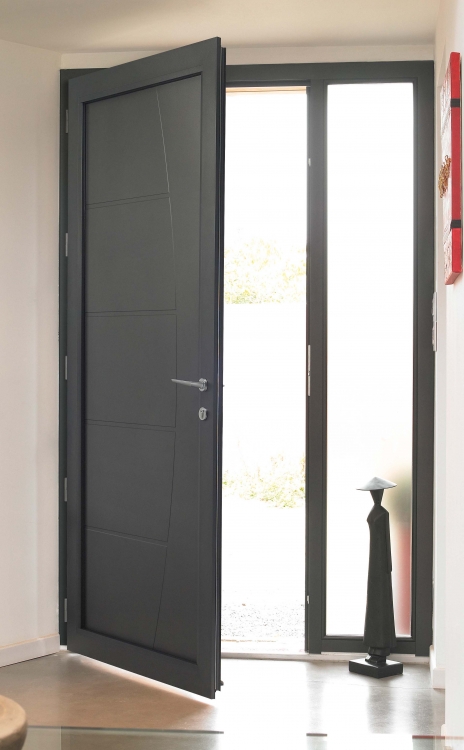 (Réalisations) Portes d'entrée JANNEAU (PVC & ALU)